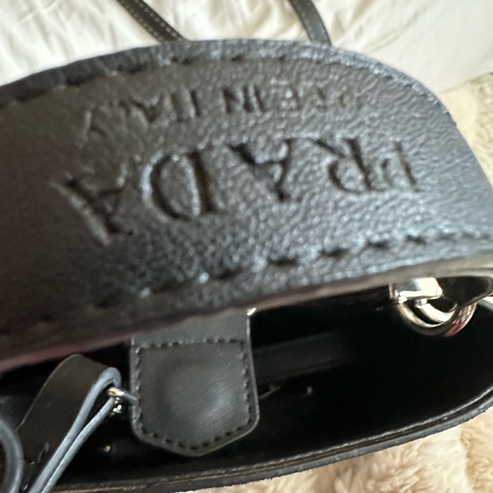 Prada Black Crystal-Embellished Mini Tote - Picture 2 of 8